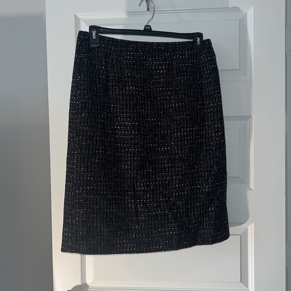 Appleseed black mulit colored tweed pencil skirt size 18 plus size work wear - Picture 2 of 16